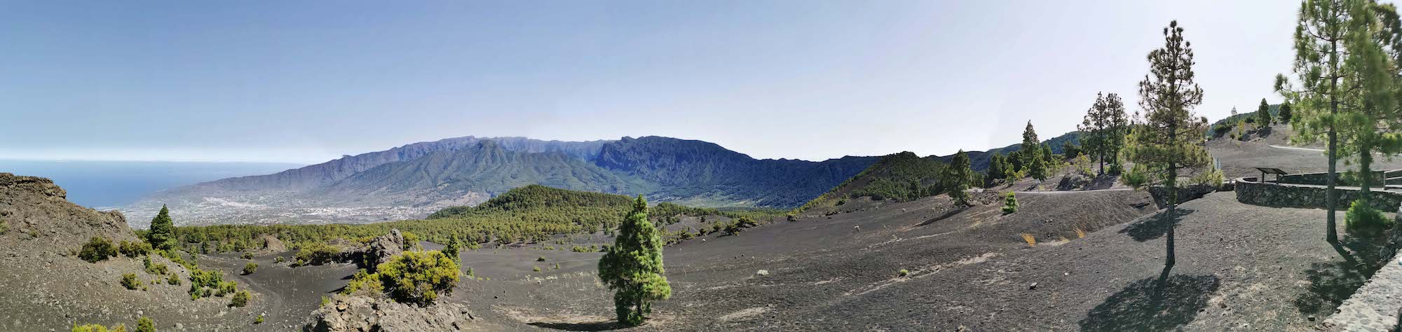 Panorama desde el Mirador Llano de Jable - Los Llanos de Aridane, El Paso y Tazacorte